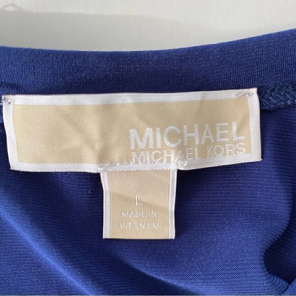 Michael Kors stretch jersey top with crew neckline and  long sleeves - Picture 8 of 10